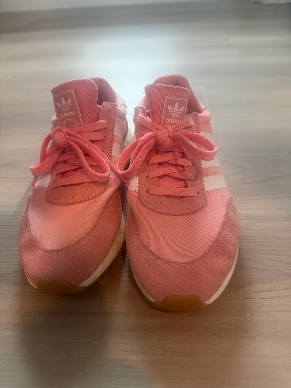 adidas Women’s Coral Pink Retro Runner Sneakers